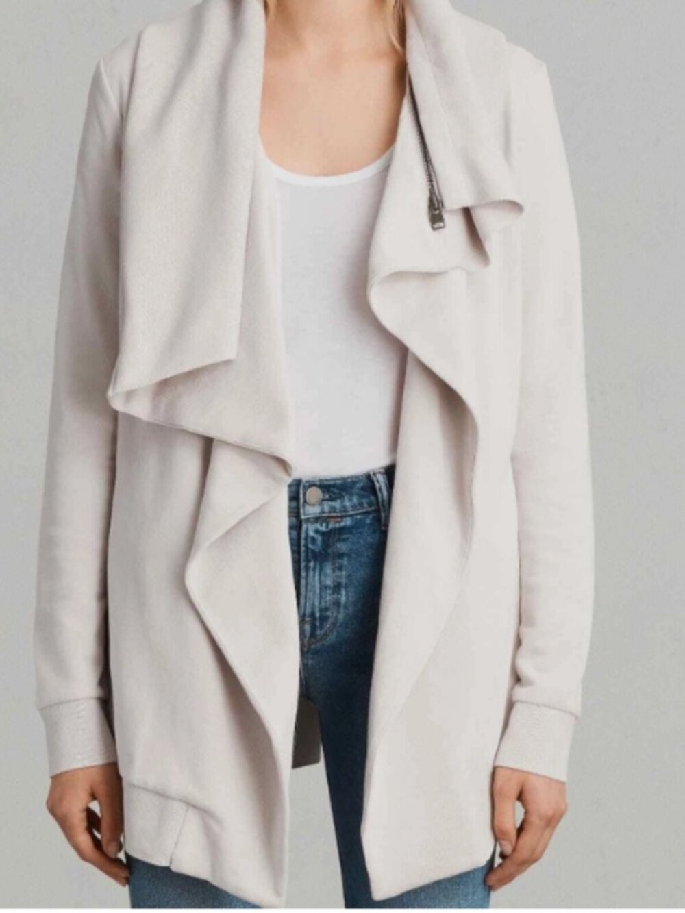 All Saints Dahlia zip collar cardigan sweater size M